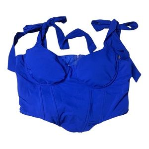 Royal Blue Corset Top Small
